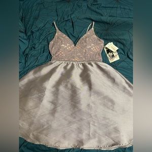 Silvery purple dress!!